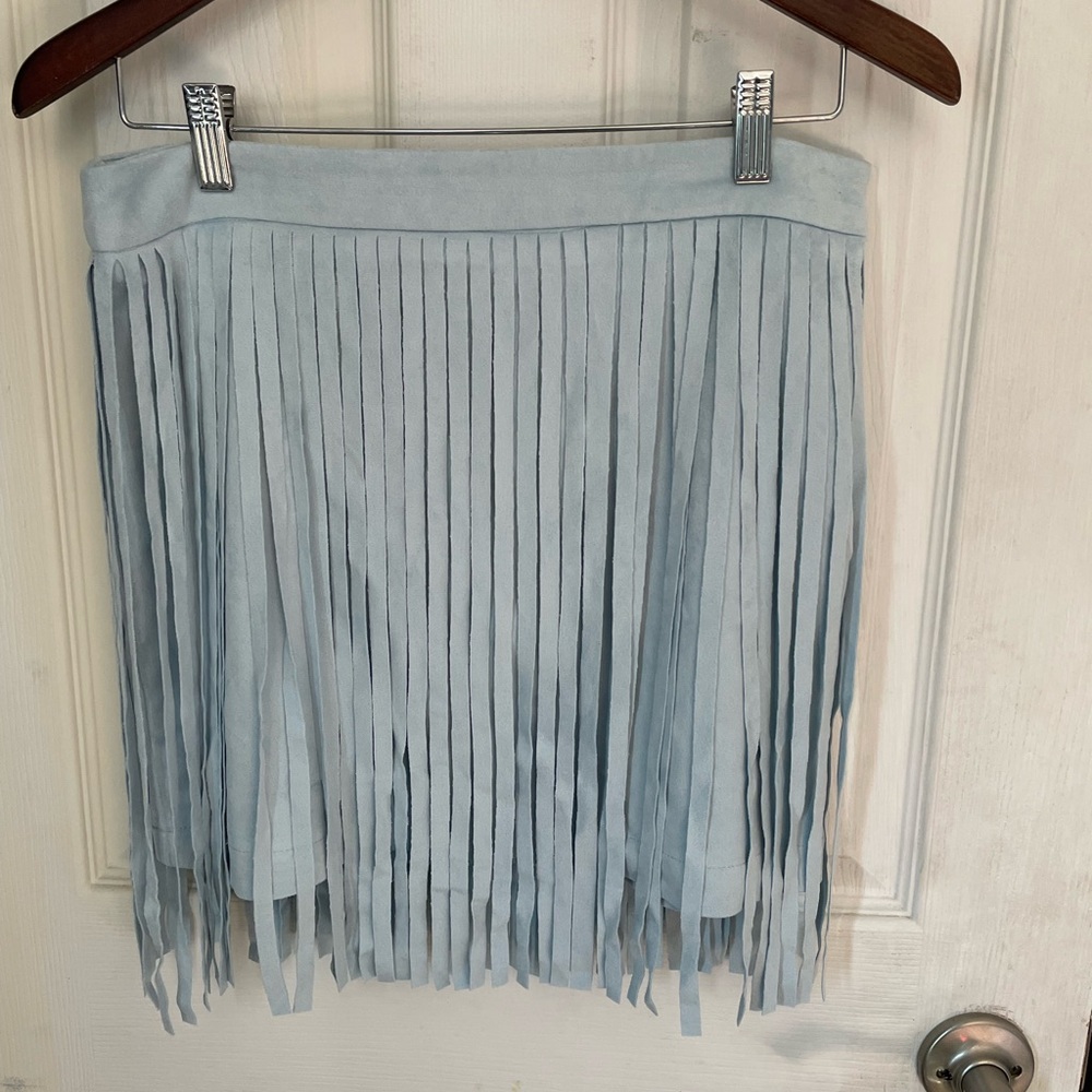 NanaMacs Blue Pleated Mini Skirt Cocktail